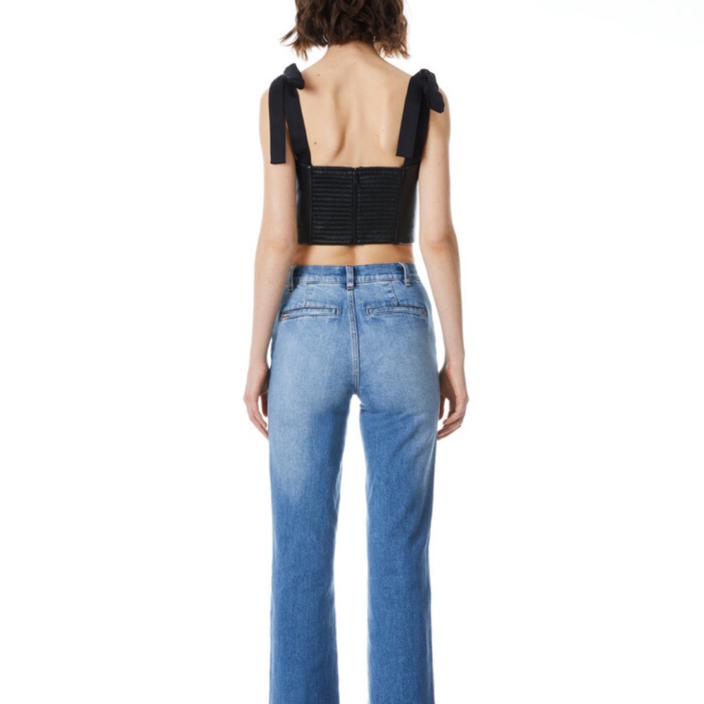 Brand new with tags vegan leather crop.